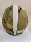 KENNETH WALKER III SIGNED MICHIGAN STATE SPARTANS CAMO SPEED MINI HELMET BECKETT