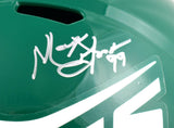 Sack Exchange Autographed New York Jets F/S 78-89 Speed Helmet - JSA W *Silver