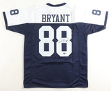 Dez Bryant Signed Dallas Cowboys Throwback Jersey (Beckett) 3xPro Bowl Receiver