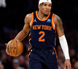 Deuce McBride Signed New York Knicks Blue Jersey (JSA) 2021 NBA Draft Pk / Guard