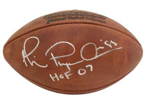 Michael Irvin Signed Dallas Cowboys Authentic Tagliabue Football HOF JSA 14651