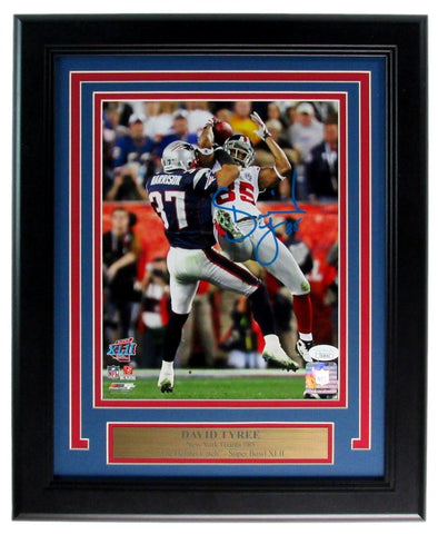 David Tyree Signed 8x10 Photo "The Catch" New York Giants Framed JSA 201611