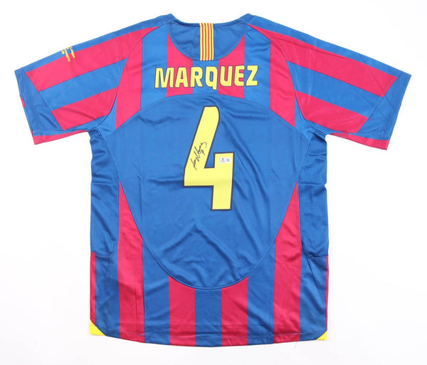 Rafael Marquez Signed Barcelona F.C. Nike Authentic Jersey (Beckett) Center-Back
