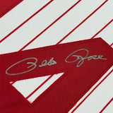 FRAMED Signed PETE ROSE 35x39 Cincinnati Pinstripe Jersey JSA COA