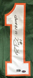 Roscoe Parrish Signed Miami Hurricanes Jersey (S.I. COA) Buffalo Bills Receiver