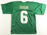 Jordan Faison Signed Notre Dame Fighting Irish Jersey (PIA) 2024 Senior Receiver
