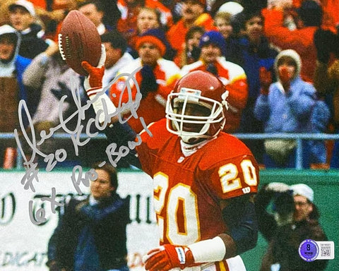 KC Chiefs DERON CHERRY Signed 8X10 Photo #1 AUTO - 3x All Pro