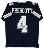 Dak Prescott Signed Dallas Cowboys Jersey (Beckett COA) 2016 4 Round Draft Pick
