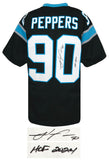Julius Peppers Signed Black Custom Football Jersey w/HOF 2024 - (SCHWARTZ COA)
