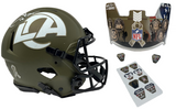 Cooper Kupp Autographed Rams STS Military Seals Authentic Speed Helmet Fanatics