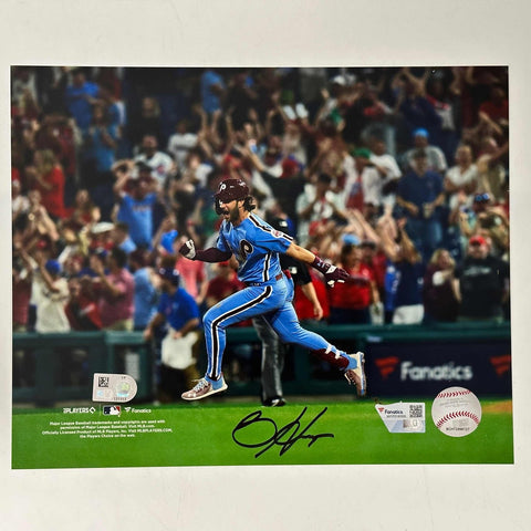 Autographed/Signed Bryce Harper Phillies 8x10 Photo Fanatics COA #2
