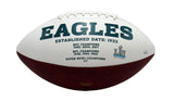 HAASON REDDICK Autographed/Signed Eagles Logo White Football JSA 176710