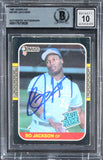 Royals Bo Jackson Authentic Signed 1987 Donruss #35 Card Auto 10! BAS Slabbed