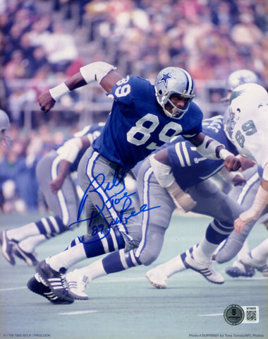 Billy DuPree Autographed Dallas Cowboys 8x10 Photo Beckett 56752