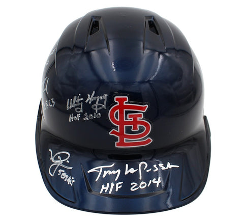 Mark McGwire, W Herzog, S Rolen, A Craig Signed St. Louis Cardinals MLB Helmet