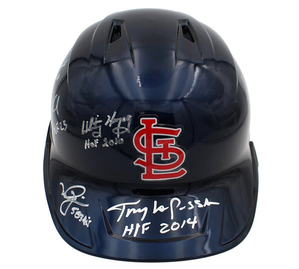 Mark McGwire, W Herzog, S Rolen, A Craig Signed St. Louis Cardinals MLB Helmet
