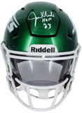 Joe Klecko Autographed/Inscribed "HOF 23" NY Jets Speedflex Midi Helmet Beckett