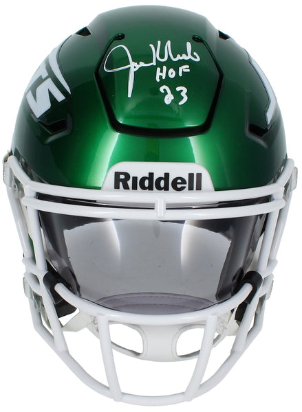 Joe Klecko Autographed/Inscribed "HOF 23" NY Jets Speedflex Midi Helmet Beckett