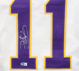 Daunte Culpepper Autographed/Signed Pro Style White XL Jersey Beckett 39312