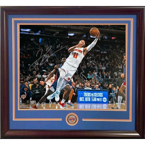 Jalen Brunson Signed 16x20 Framed Photo NY Knicks Mint Autograph Fanatics COA