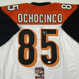 Signed CHAD OCHOCINCO (Johnson) Cincinnati White Jersey JSA COA Auto