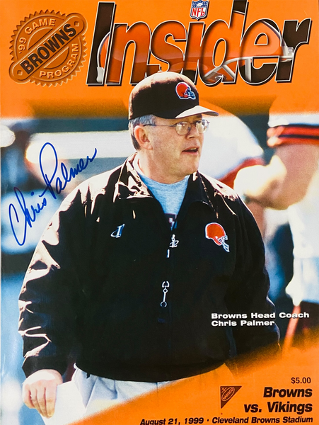 Chris Palmer Signed Cincinnati Bengals 8/21/1999 Insider Magazine Beckett 38093