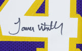 James Worthy Signed Los Angeles Lakers Jersey (JSA COA) 3xNBA Champion
