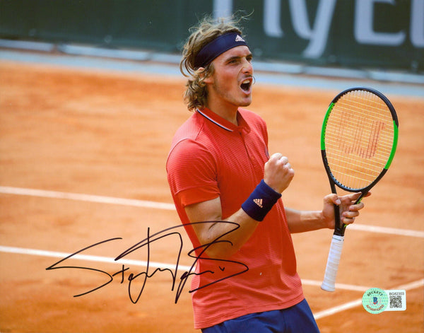 Stefanos Tsitsipas Authentic Signed 8x10 Photo Autographed BAS #BG82303