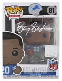 Lions Barry Sanders Authentic Signed #81 Funko Pop Vinyl Figure BAS Witnessed