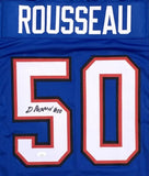 GREGORY ROUSSEAU AUTOGRAPHED PRO STYLE CUSTOM XL JERSEY w/ JSA COA