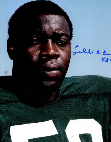 GB Packers Linebacker FRED CARR (d) Signed 8x10 Photo #2 AUTO - GBP HOF - 3 x PB
