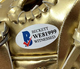 Greg Maddux Atlanta Braves Signed Mini Gold Glove Award 18x GG BAS