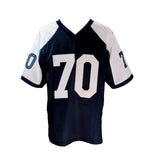 Zack Martin Signed Navy/White Custom Football Jersey Cowboys Beckett 186577