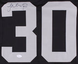 Jalen Richard Signed Oakland Raiders Jersey Pro Player Hologram / SMU Mustang RB