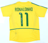 Ronaldinho Signed Brazil FC Home Yellow Jersey #11 - Beckett Hologram *M