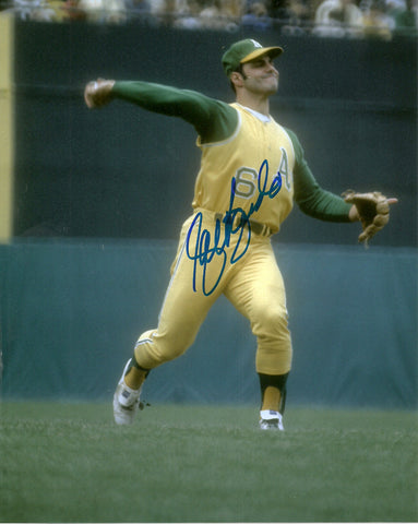 Athletics SAL BANDO Signed 8x10 Photo #3 AUTO - 3 x WS Champ - "Captain"