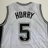 Autographed/Signed Robert Horry San Antonio White Jersey Beckett BAS COA