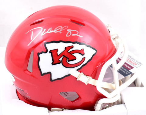 Dante Hall Autographed Kansas City Chiefs Speed Mini Helmet- JSA W *Silver