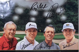 Golf Greats Signed Framed 14x24 Poster Arnold Palmer & More BAS BH78996