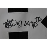 Michael Westbrook Autographed College Style Black Sz XL 64 Yd TD Beckett 50951