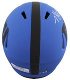 Giants Michael Strahan Signed Rave Full Size Speed Rep Helmet W/ Case BAS Wit