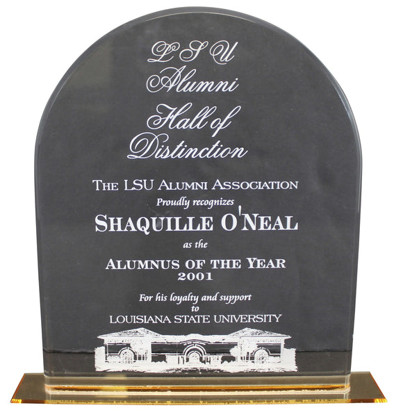 LSU Shaquille O'Neal 12 Inch 2001 LSU Alumnus of the Year Trophy Un-signed