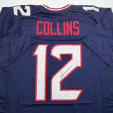 Autographed/Signed Nico Collins Houston Blue Current Jersey JSA COA