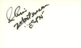 Chris Mortenson Autographed/Signed Index Card ESPN Beckett 45349