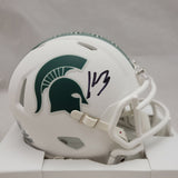 KENNETH WALKER III SIGNED MICHIGAN STATE SPARTANS WHITE SPEED MINI HELMET