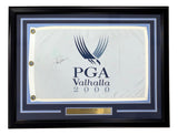 Jack Nicklaus Signed Framed 2001 PGA Valhalla Golf Flag BAS AF01275