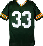 Aaron Jones Autographed Green Pro Style Jersey - Beckett W Hologram *Black