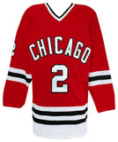 Duncan Keith Signed Red Custom Long Sleeve Hockey Jersey - (SCHWARTZ COA)