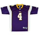 Brett Favre Signed Minnesota Vikings Reebok Purple NFL Jersey