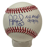 Albert Pujols Autographed MLB Baseball w/MVP Inscriptions MLB & Fanatics COA